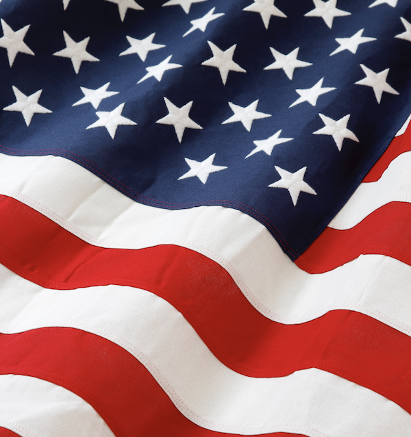 Image of an American flag represents that all BI Incorporated products are made in the USA.